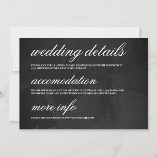 Modern Minimalist Save the Date Wedding Details Inbjudningar