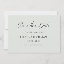 Modern Minimalist Save the Date Wedding Invitation Spara Datumet