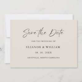 Modern Minimalist Save the Date Wedding Invitation Spara Datumet