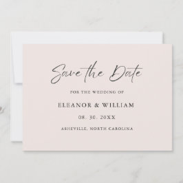 Modern Minimalist Save the Date Wedding Invitation Spara Datumet