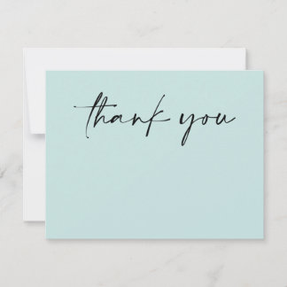Modern Minimalist Simple Thank You Card Anteckningskort
