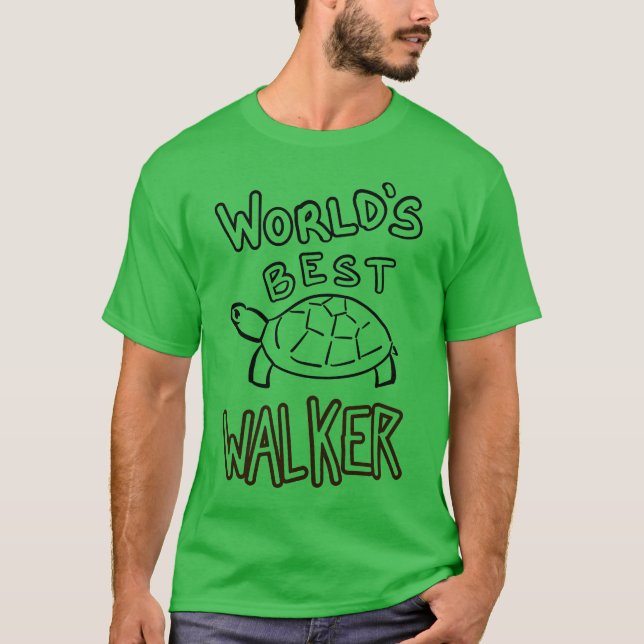Modern minimalist sköldpadda linjekonst t shirt (Framsida)