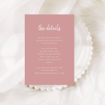 Modern minimalist skript Dusty Rose | Detaljer