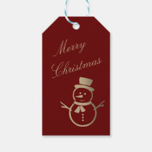Modern minimalist snöman God Jul