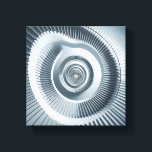 Modern Minimalist Spiral Staircase Art - Abstract  Canvastryck<br><div class="desc">Modern Minimalist Spiral Staircase Art - Abstract 3D Infinite Vortex Perspective</div>