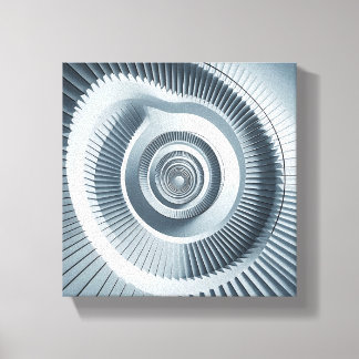 Modern Minimalist Spiral Staircase Art - Abstract  Canvastryck