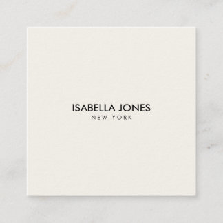Modern Minimalist Square Kraft Business Card Fyrkantigt Visitkort