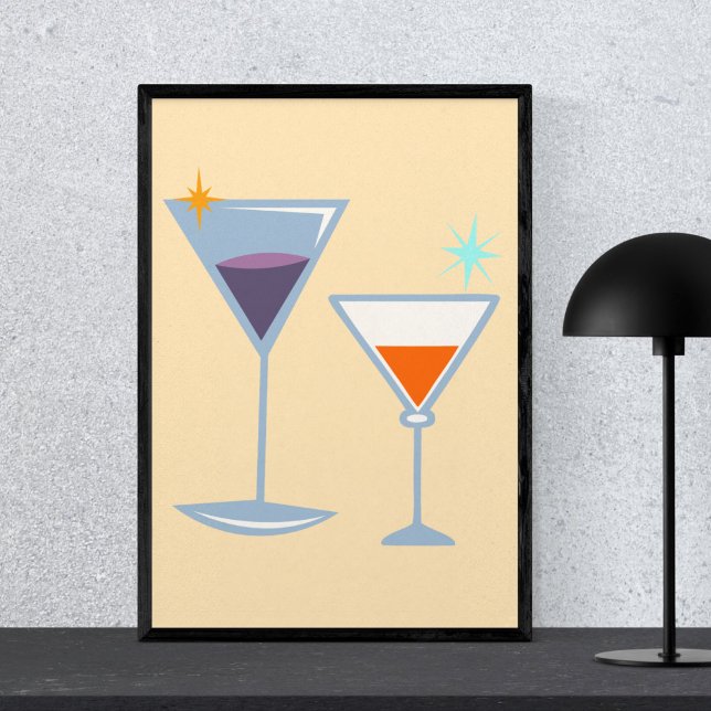 Modern Minimalist Stylish Retro Mid Century  Poster (Skapare uppladdad)