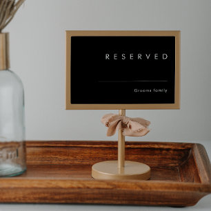 Modern minimalist Svart bokad signatur
