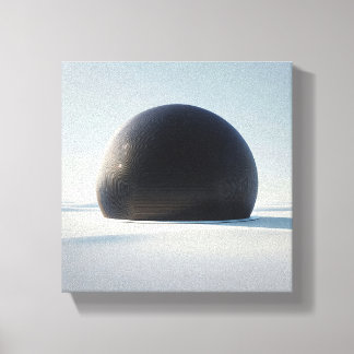 Modern minimalist svart kupolkonst - Abstrakt Futu Canvastryck