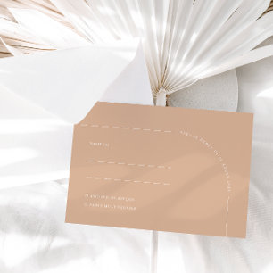 Modern minimalist Tan Boho Arch OSA kort