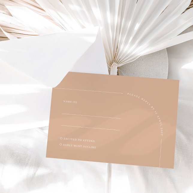 Modern minimalist Tan Boho Arch OSA kort (Skapare uppladdad)