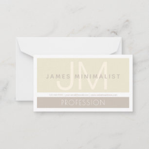 Modern minimalist Taupe Earth-Tones Anteckningskort
