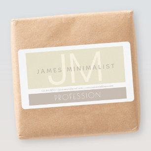 Modern minimalist Taupe Earth-Tones Fraktsedel