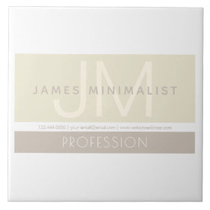 Modern minimalist   Taupe Earth-Tones Kakelplatta