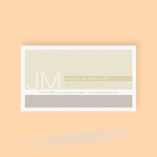 Modern minimalist Taupe Earth-Tones Visitkort