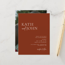 Modern minimalist terrakotta boho bröllopsfoto