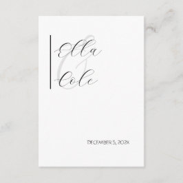 Modern minimalist tilläggskort