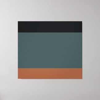 Modern Minimalist Tri-Tone: Charcoal, Slate, and O Canvastryck
