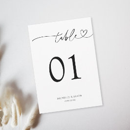 Modern Minimalist Typography Black and White Inbjudningar