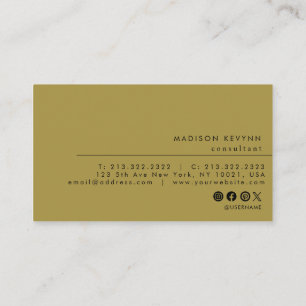 Modern minimalist visitkort