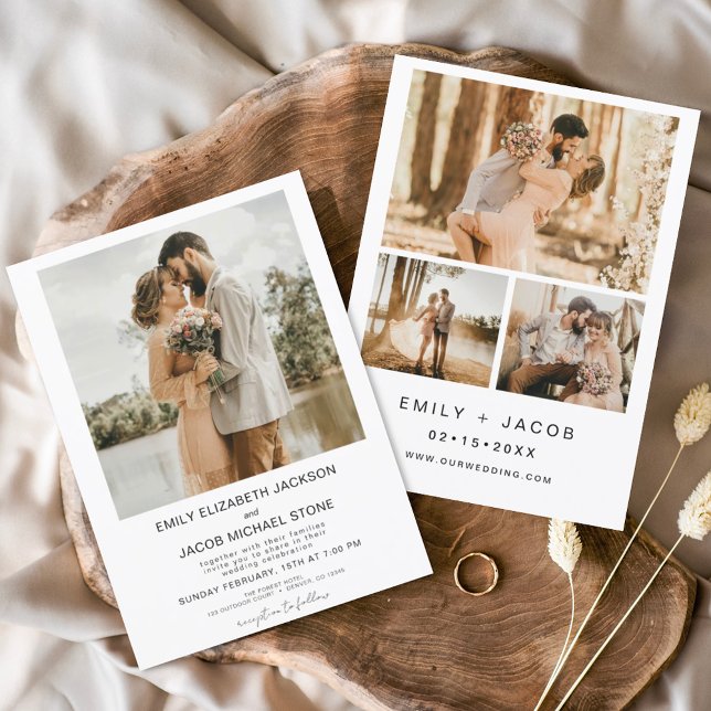 Modern minimalist vit bröllopsfoto 4 (Skapare uppladdad)