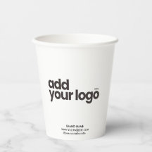 Modern minimalist vit Lägg till din logotyp