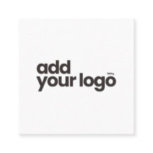Modern minimalist vit Lägg till din logotyp 