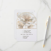 Modern minimalist vit och guld bröllop