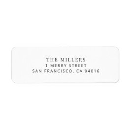 Modern Minimalist Wedding Address Label Returadress Etikett