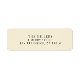 Modern Minimalist Wedding Address Label Returadress Etikett