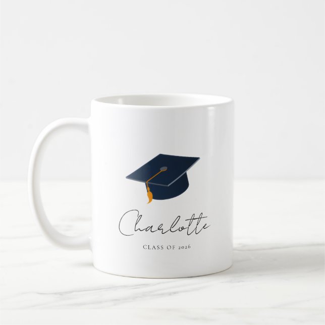 Modern minimalistexamen 2026 examenshatt kaffemugg (Vänster)