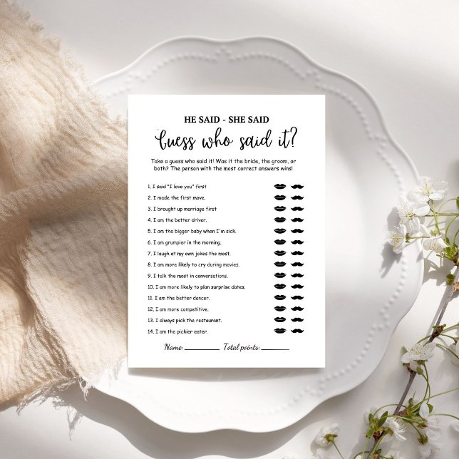 Modern minimalistgissare som sa det spelkort (Skapare uppladdad)