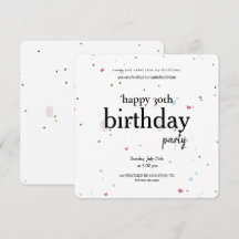 Modern Minimalistisk 30-årsfest, 30-årsfirande