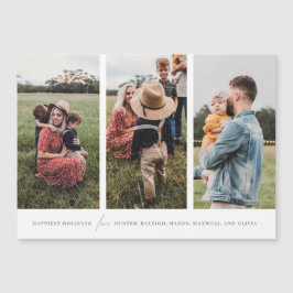 Modern minimalistisk 3-Lodrät Foton Helgdag Magnet