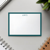 Modern minimalistisk 3-monogram ett Gräns blått