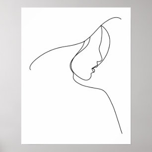 Modern minimalistisk Abstrakt Kvinnor i höggradig Poster