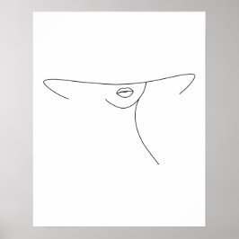 Modern minimalistisk Abstrakt Kvinnor i höggradig Poster
