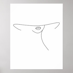 Modern minimalistisk Abstrakt Kvinnor i höggradig Poster