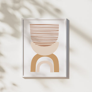 Modern Minimalistisk Abstrakt Line Art Teckning Poster