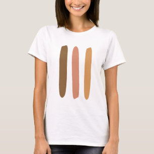 Modern Minimalistisk Abstrakt Line Art Teckning T Shirt