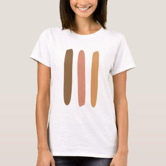 Modern Minimalistisk Abstrakt Line Art Teckning T Shirt