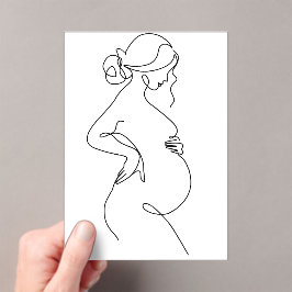 Modern minimalistisk abstrakt linjekonst 