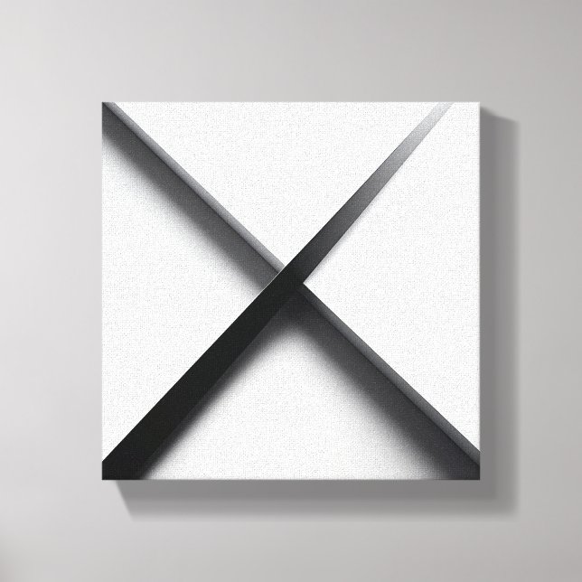 Modern Minimalistisk Abstrakt - Slank 3D Geometris Canvastryck (Framsida)