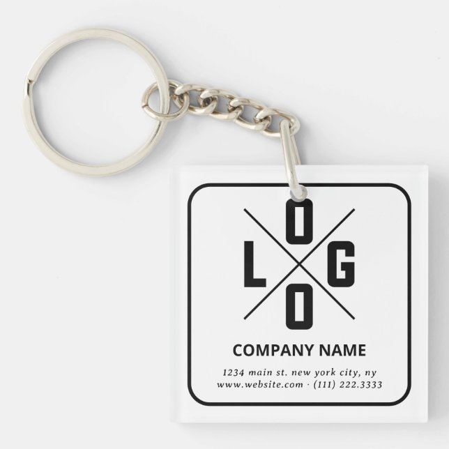 Modern minimalistisk anpassad QR-kodlogotyp (Framsidan)