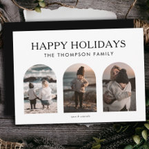 Modern, minimalistisk, anpassad tre fotojul