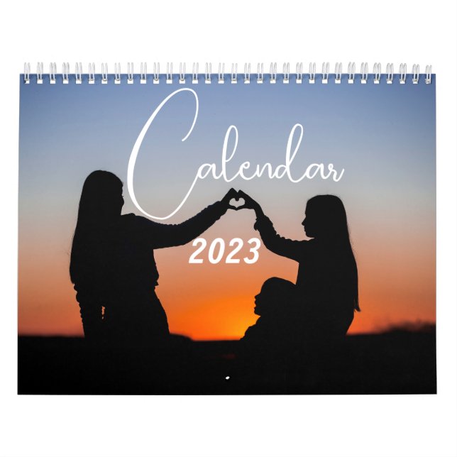 Modern minimalistisk anpassningsbar 2025-familjeka kalender (Omslag)
