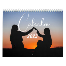 Modern minimalistisk anpassningsbar 2025-familjeka kalender