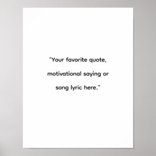 Modern minimalistisk Anpassningsbar, citat Poster