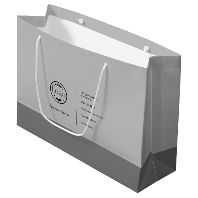 Modern minimalistisk Anpassningsbar Logotyp Busine (Framsidan Vinklad)